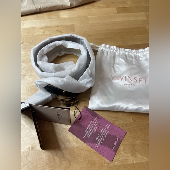 Twinset Milano Reversible leather belt with buckle Size Small main image 6